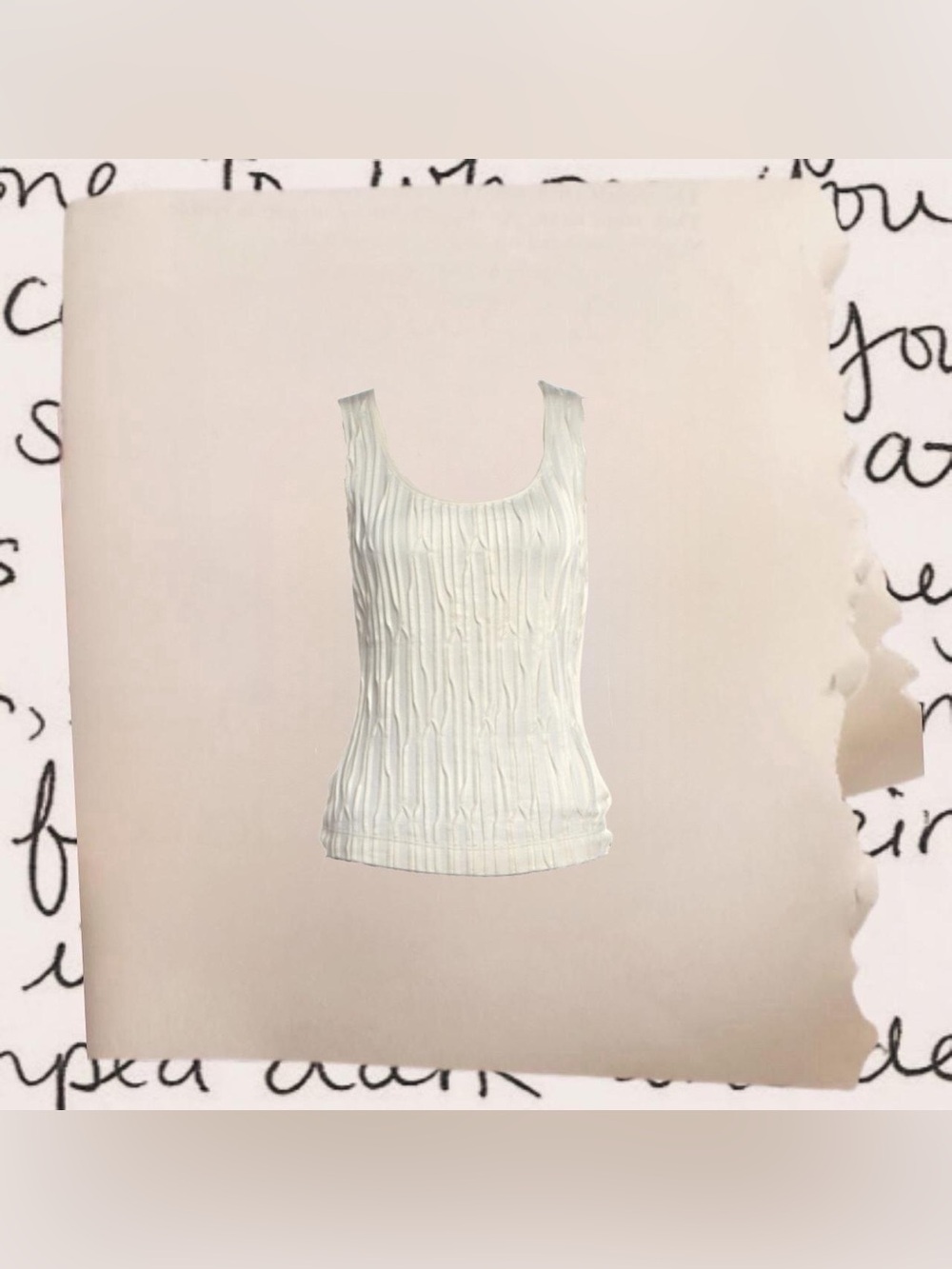 akris punto textured scoop neck tank top